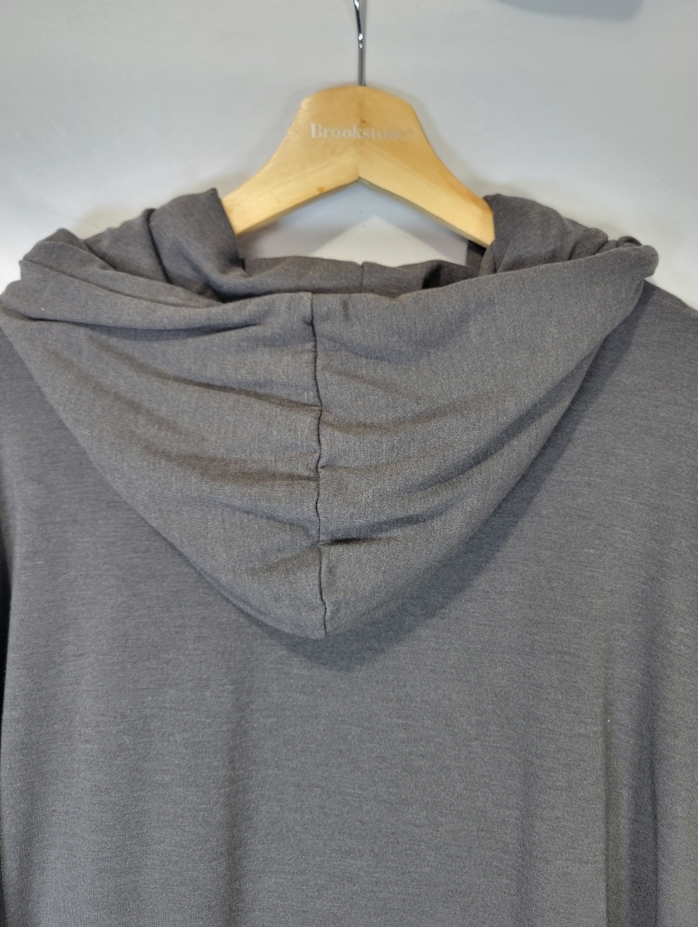 Cozy Earth Bamboo Mens Ultra Soft Grey Pull-Over Hoodie Sustainable Minimal - Picture 10 of 11